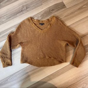 American Eagle Cropped Knitted Sweater